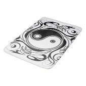 Yin & Yang Symbool Zwart-wit Tattoo Stijl Badmat (Gekanteld)