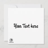 Yin & Yang Symbool Zwart-wit Tattoo Stijl Kaart (Achterkant)