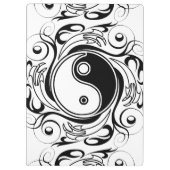 Yin & Yang Symbool Zwart-wit Tattoo Stijl Klembord (Achterkant)