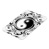 Yin & Yang Symbool Zwart-wit Tattoo Stijl Magneet (Linkerzijde)