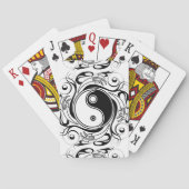 Yin & Yang Symbool Zwart-wit Tattoo Stijl Pokerkaarten (Achterkant)