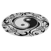 Yin & Yang Symbool Zwart-wit Tattoo Stijl Snijplank (Hoek)