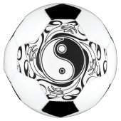 Yin & Yang Symbool Zwart-wit Tattoo Stijl Voetbal (Voorkant)