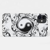 Yin & Yang Symbool Zwarte en Witte Tattoo Stijl Case-Mate iPhone Case (Achterkant (horizontaal))