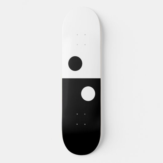 Yin Yang Symmetrie Persoonlijk Skateboard (Voorkant)
