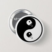 Yin Yang Table Tennis Ronde Button 5,7 Cm (Voorkant /achterkant)