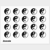 Yin Yang Table Tennis Ronde Sticker (Vel)