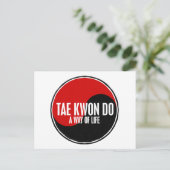 Yin Yang Tae Kwon Do 1 Briefkaart (Staand voorkant)