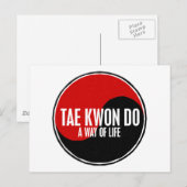 Yin Yang Tae Kwon Do 1 Briefkaart (Voorkant / Achterkant)