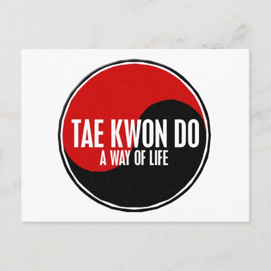 Yin Yang Tae Kwon Do 1 Briefkaart (Voorkant)