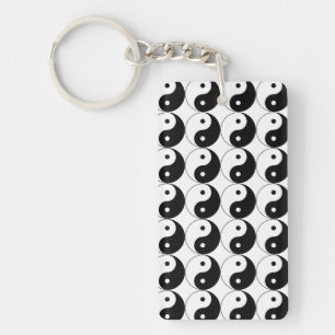 Yin Yang Tai Ji Chinees Symbool Acryl Sleutelhange Sleutelhanger