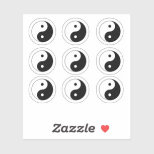 Yin Yang Tai Ji Symbool op maat gesneden vinyl sti Sticker