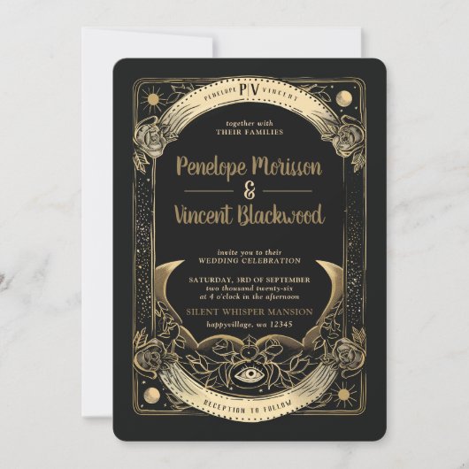 Yin Yang | Tarot Bruiloft Kaart (Voorkant)