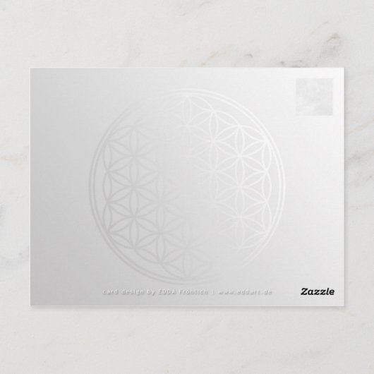 Yin Yang Tattoo Briefkaart (Achterkant)