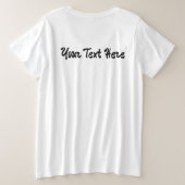 Yin Yang Tattoo Ornamental Style Grote Maat T-shirt (Design achterkant)