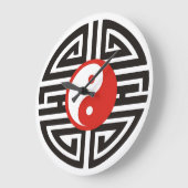 Yin & Yang Tattoo - rood zwart Grote Klok (Hoek)