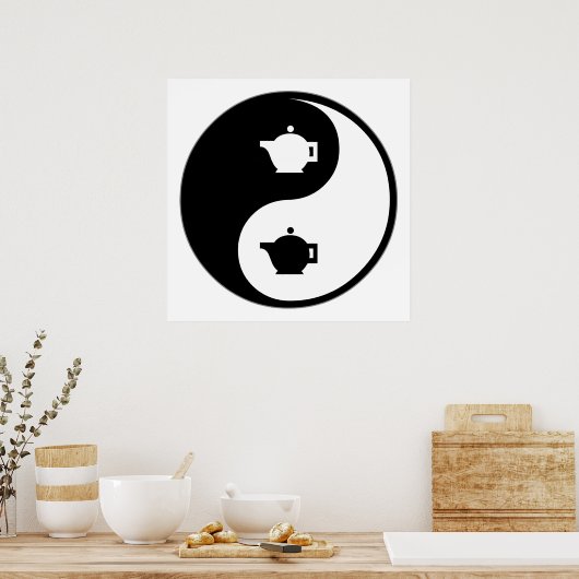 Yin Yang Tea Poster (Keuken)