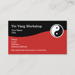 Yin Yang Thema Visitekaartjes