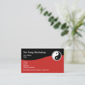 Yin Yang Theme Visitekaartjes (Staand voorkant)