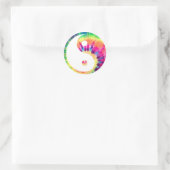 Yin-Yang Tie Dye Ronde Sticker (Tas)