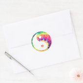 Yin-Yang Tie Dye Ronde Sticker (Envelop)