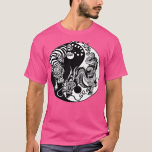 Yin Yang Tiger Dragon T-shirt