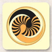 Yin Yang Tiger Onderzetters