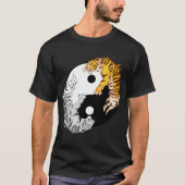 Yin & Yang Tigers Mannen Basic Dark T-Shirt (Voorkant)