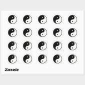 Yin Yang transp Het MUSEUM Zazzle Gifts Ronde Sticker (Vel)