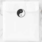 Yin Yang transp Het MUSEUM Zazzle Gifts Ronde Sticker (Tas)