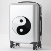 Yin Yang transparant Sticker (Koffer)
