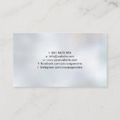 Yin Yang Tree Branch Pearl en Black Marble Visitekaartje (Achterkant)