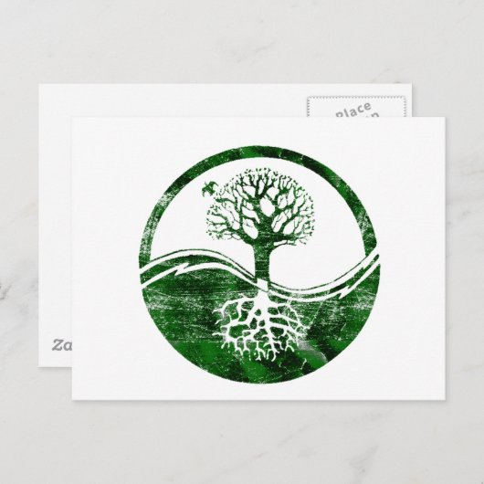 Yin Yang Tree Briefkaart (Voorkant / Achterkant)
