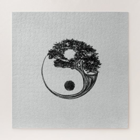 Yin Yang Tree Canvas Legpuzzel (Verticaal)