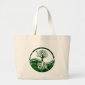Yin Yang Tree Grote Tote Bag (Voorkant)