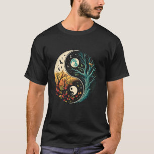 Yin Yang Tree Japans boeddhistisch zen T-shirt