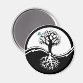 Yin Yang Tree Magneet (Voorkant / Achterkant)