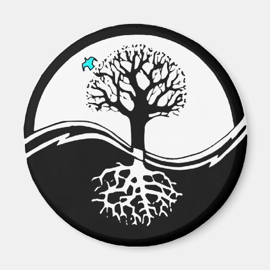 Yin Yang Tree Magneet (Voorkant)