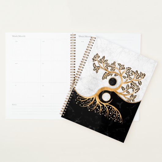 Yin Yang Tree - Marbles and Gold Planner (Display)