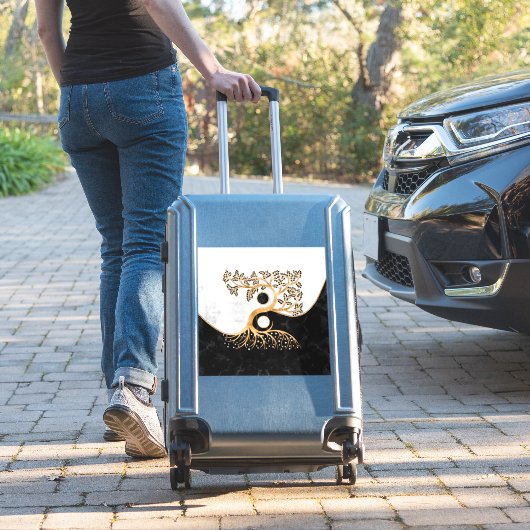 Yin Yang Tree - Marbles and Gold Sticker (Koffer Insitu)