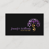 Yin Yang Tree of Life - Amethyst Leaves Visitekaartje (Voorkant)