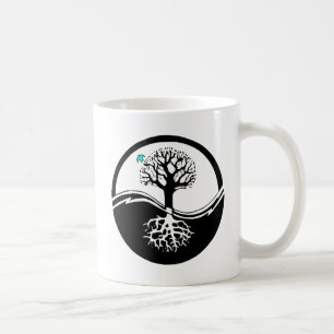 Yin Yang Tree of Life Black & White Koffiemok