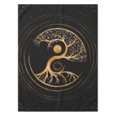 Yin Yang Tree of life - Fluorite and Gold Tafelkleed (Voorkant)