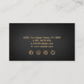 Yin Yang Tree of life - Golden Visitekaartje (Achterkant)