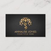 Yin Yang Tree of life - Golden Visitekaartje (Voorkant)