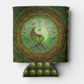 Yin Yang Tree of Life Green Blikjeskoeler (Voorkant)