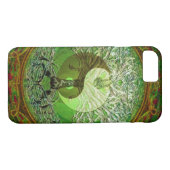 Yin Yang Tree of Life Green Case-Mate iPhone Case (Achterkant (Horizontaal))