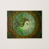 Yin Yang Tree of Life Green Legpuzzel (Horizontaal)
