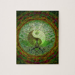Yin Yang Tree of Life Green Legpuzzel