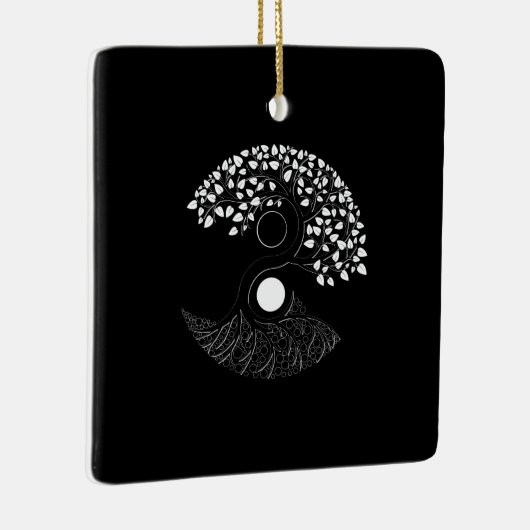 Yin Yang Tree of life Keramisch Ornament (Rechts)